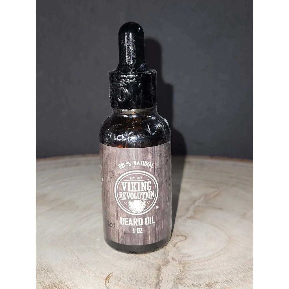 Viking Revolution Unscented Beard Oil for Men - 1 Fl Oz (Pack of 1)~NEW/SEALED